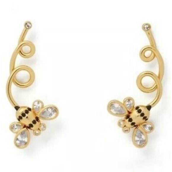 Kate Spade ♠️ NWOT Bee Picnic Perfect Earrings - Picture 3 of 6